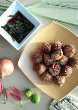 Bola-bola tempe teriyaki