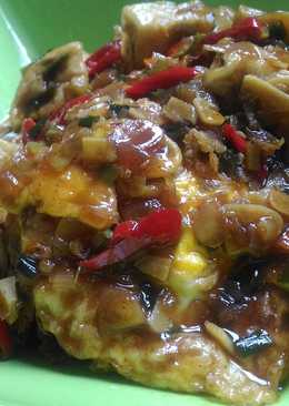 Telur ceplok saus tiram
