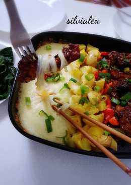 Korean Spareribs Swirling Cheese