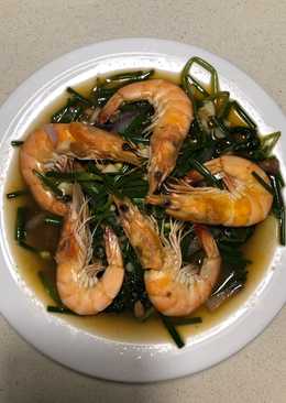 Kangkung tumis udang