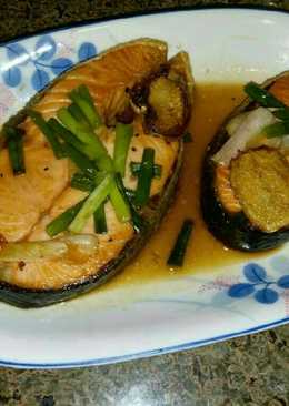 Ikan salmon saus tiram