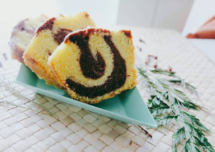 resep makanan Marble Butter Cake