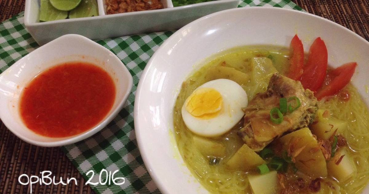 Resep Soto Ayam simple ala opi bun