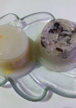 Puding nangka + puding tapai ketan