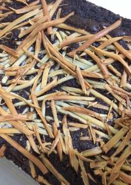 Brownies Panggang 2 Telur (Mudah Tanpa Mixer)