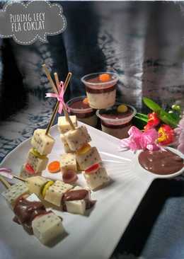 Puding susu lecy fla coklat