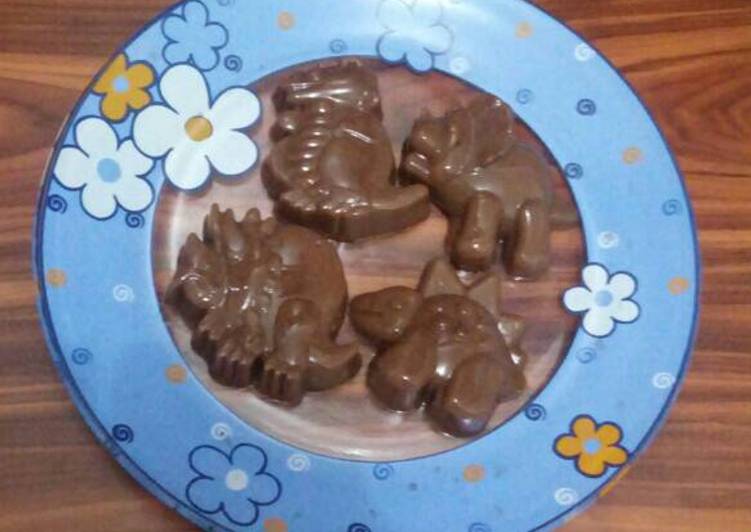 cara membuat ?? Puding Coklat Sederhana ??