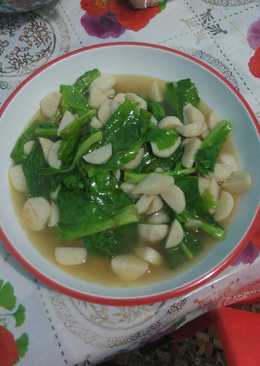 Tumis baby kailan plus bakso ikan