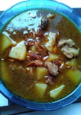 Daging kentang kuah kecap