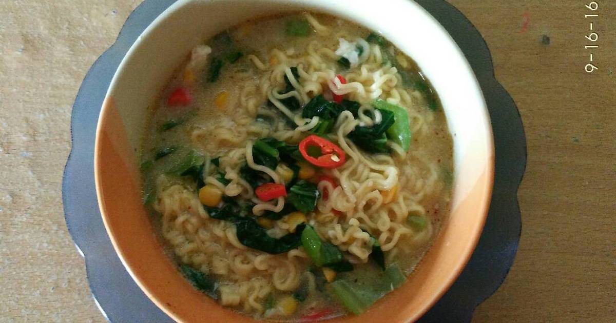 Mie instan kuah 418 resep Cookpad