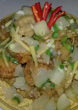 Cumi Goreng Tepung Saus Lemon #BikinRamadanBerkesan #Day_27