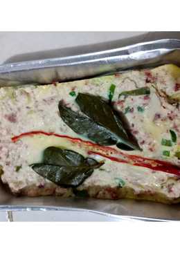 Steamed Tofu with minched beef and egg