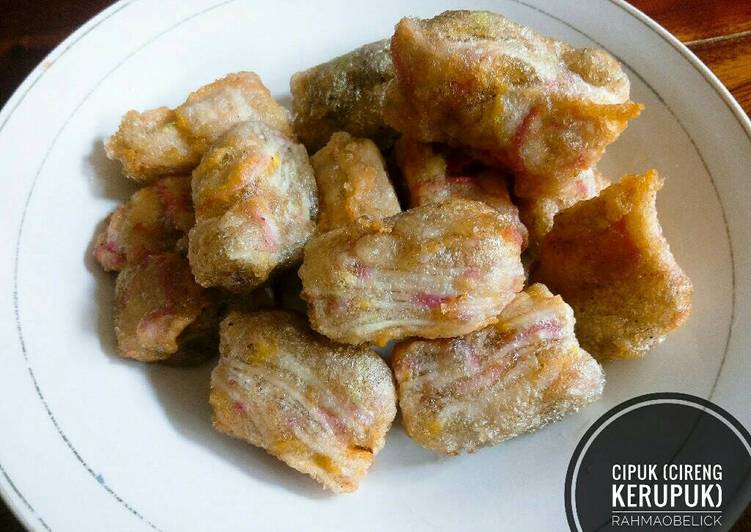 gambar untuk resep Cipuk gurih(cireng kerupuk)