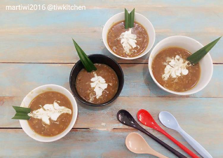 resep lengkap untuk Bubur Kacang Hijau