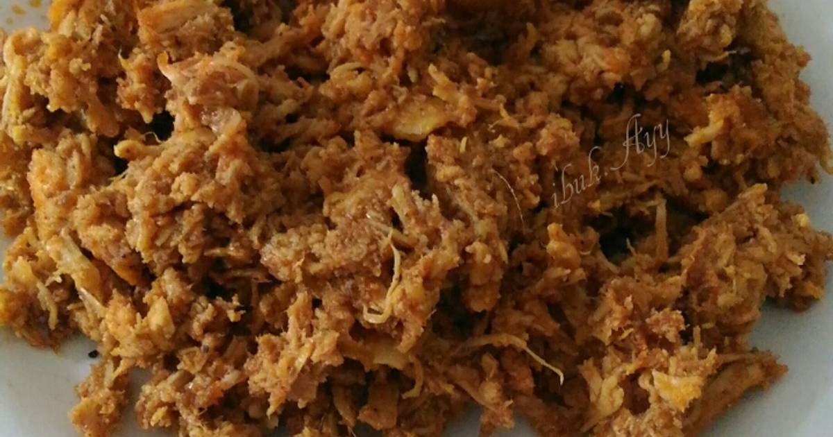 20 resep ayam suwir rendang instan enak dan sederhana 