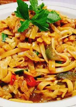 Mie Udon Ayam Lada Hitam ala Jala Jala Nelayan