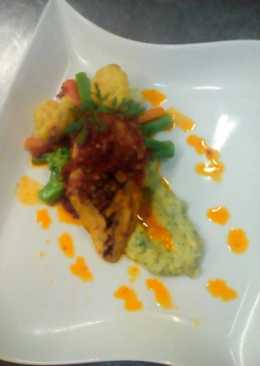 Grill Chicken With mushed potato and Saute Vegetable