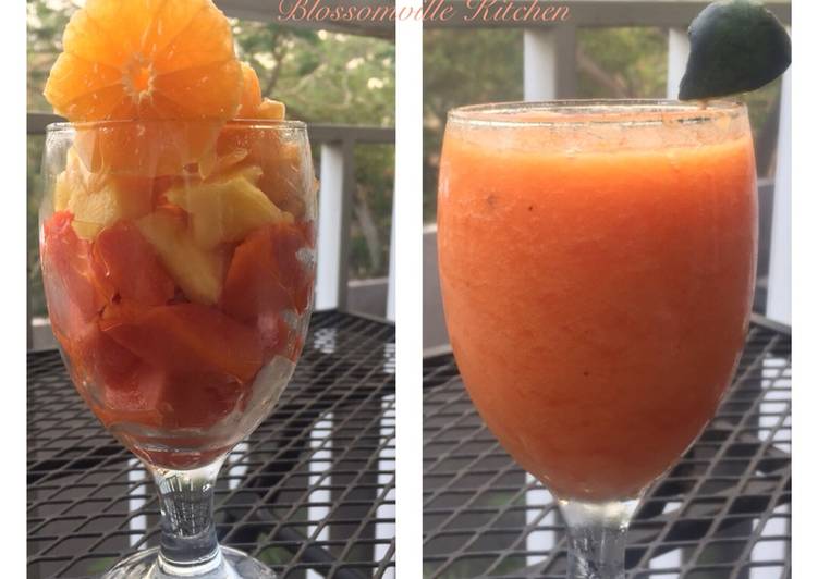 gambar untuk resep makanan Juice Papaya Nenas Jeruk