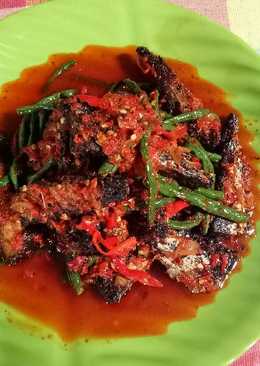 Sarden balado kacang panjang