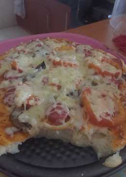 Pizza dengan dough empuk menul2