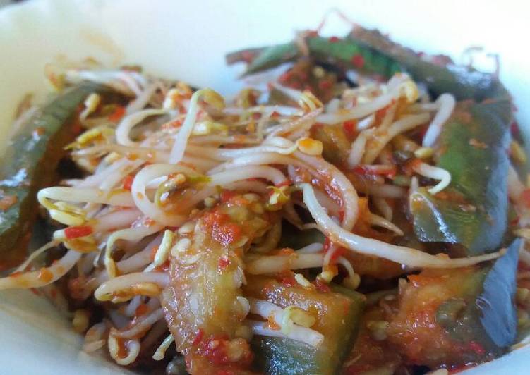 resep lengkap untuk Plecing Terong Toge (Bumbu Terasi)