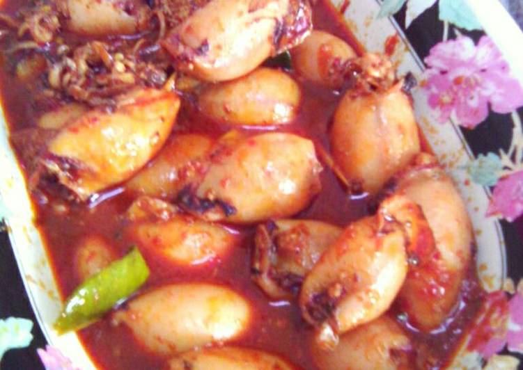 resep makanan Cumi Isi Kuah Pedas