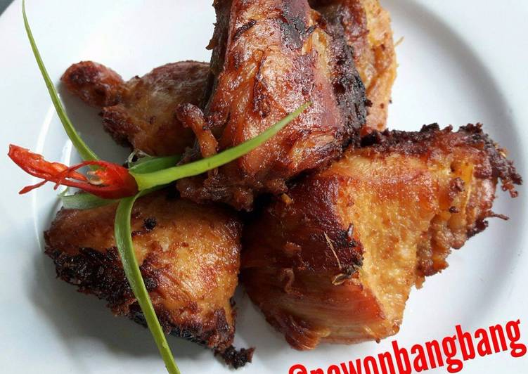 resep lengkap untuk Bacem Dada Ayam