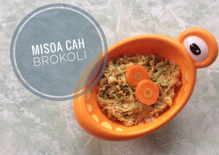 cara membuat MISOA CAH BROKOLI mpasi 11m+