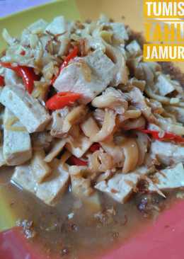 Tumis Jamur Tiram Tahu