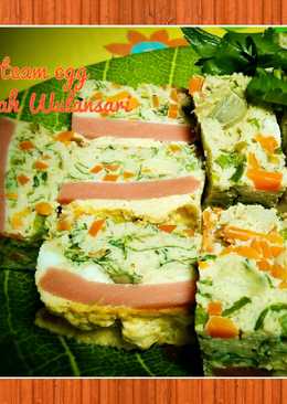 Steam egg with Vege n sausage