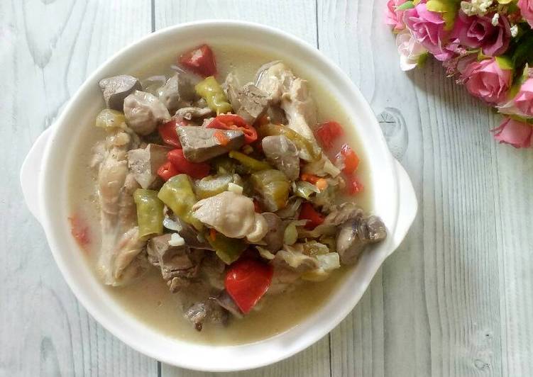 resep Garang Asem Ati Rempelo Ayam