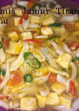 Tumis Jamur Tiram + Tahu