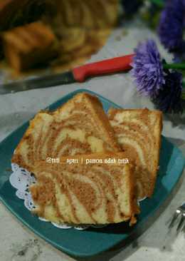 Zebra Cake Putih Telur