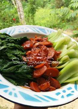 Sawi Siram Sosis (Pokcoy)