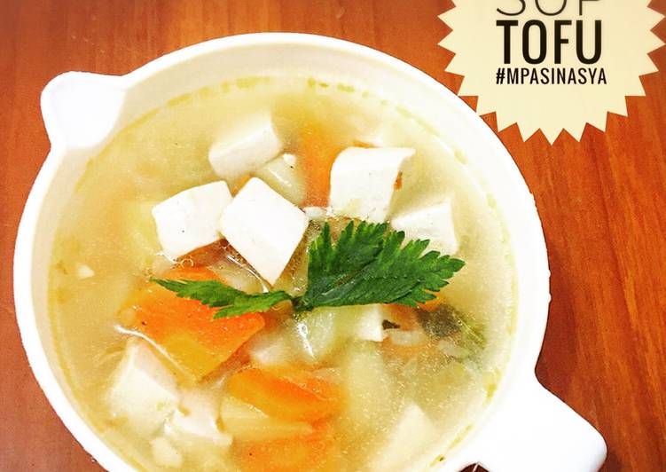 Resep Sup tofu (Mpasi 10m+) oleh Bunda Naura Cookpad