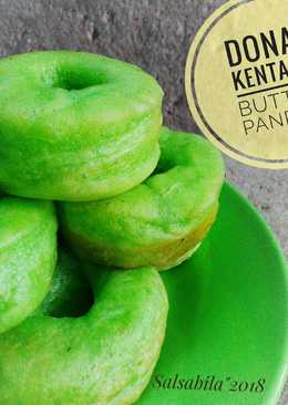 Donat kentang pandan butter