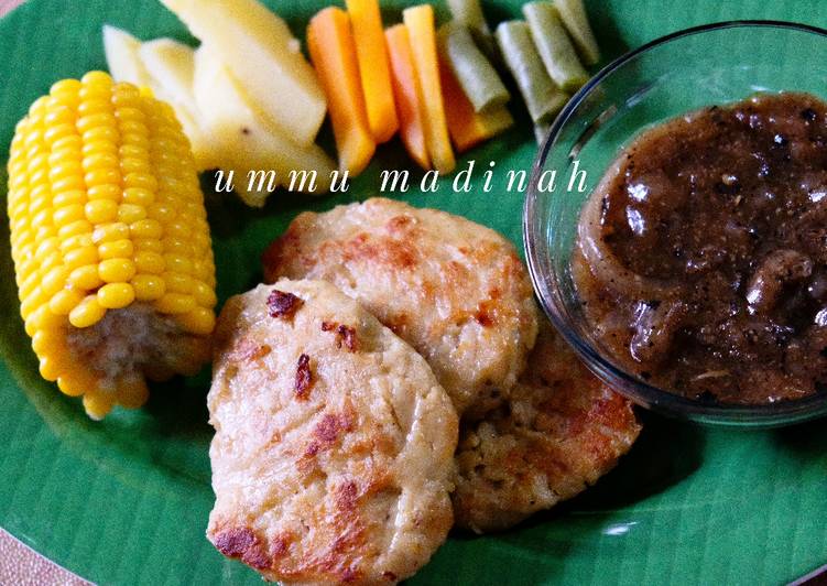 gambar untuk resep makanan Steak Tempe Saos Lada Hitam