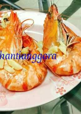 Udang windu kukus bawang putih...simpel and delicious