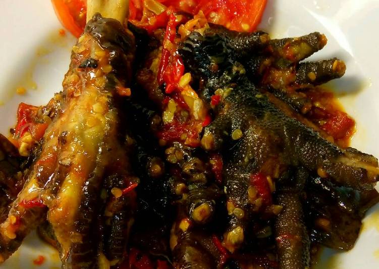 resep Ceker pedas manis ??????