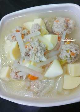 Soup Lobak Bola2 Daging (Tanpa Telur & Udang)