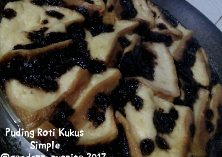 bahan dan cara membuat Puding Roti Kukus Simple