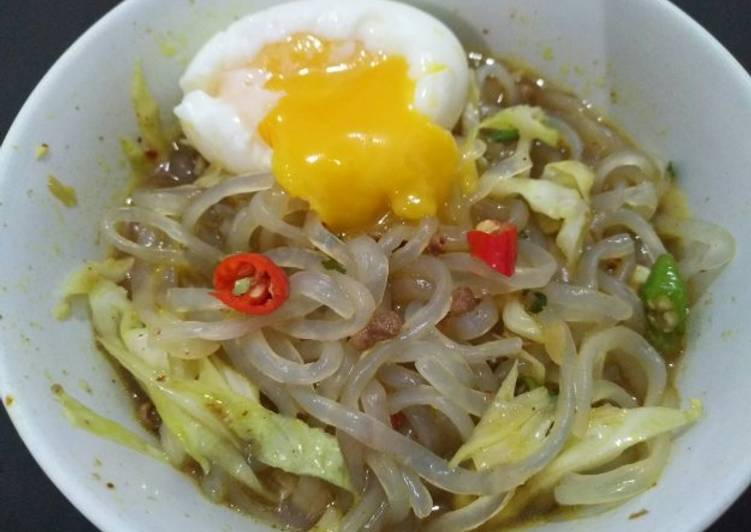 gambar untuk resep makanan Mie shirataki kuah bumbu indomie empal gentong DEBM