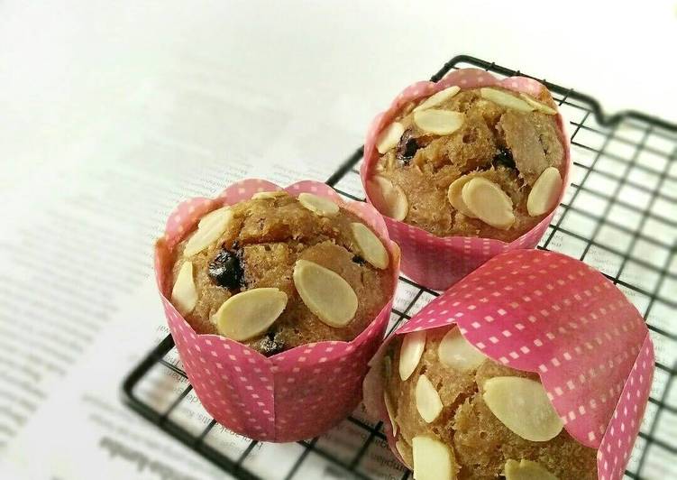 resep MUFFIN PISANG almond chocochip (#pr_muffin)