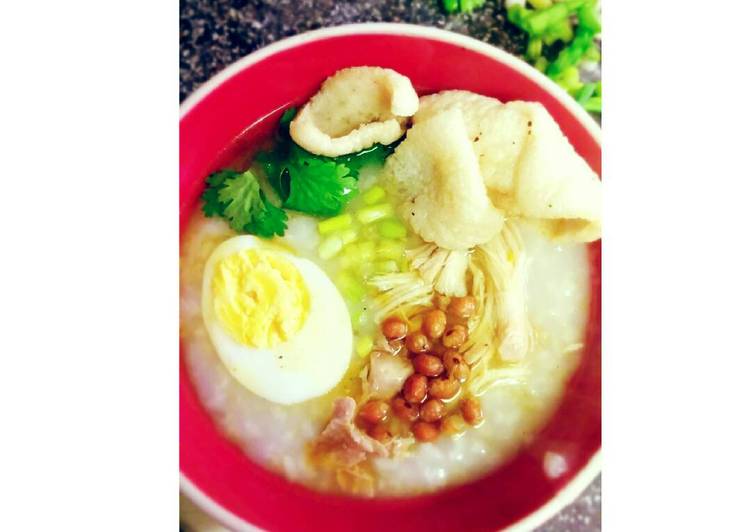 resep lengkap untuk Bubur Ayam (instant pot)