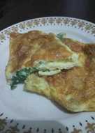 Omelet Bayam Keju