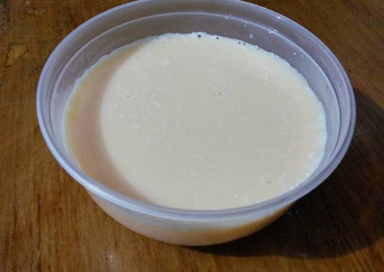 resep masakan Puding susu super lembut (ala puding puyo)