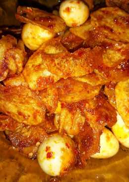 Sambal kentang telur puyuh