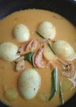 Gulai telur udang kering