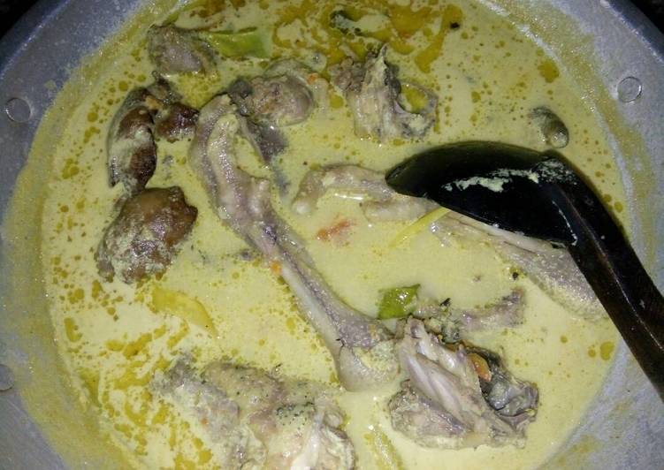 Resep Masakan Ayam Berkuah Santan