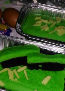 Brownies Kentan Pandan (Pondan)